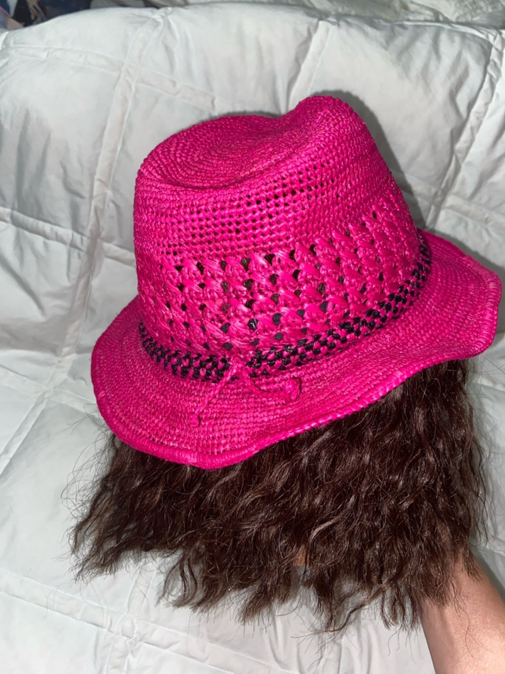 Like new Jaden Rael 100% Raffia Size Medium Hat - Picture 5 of 9
